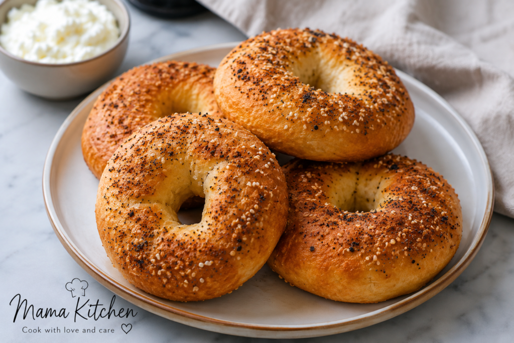 2 Ingredient High Protein Cottage Cheese Bagels