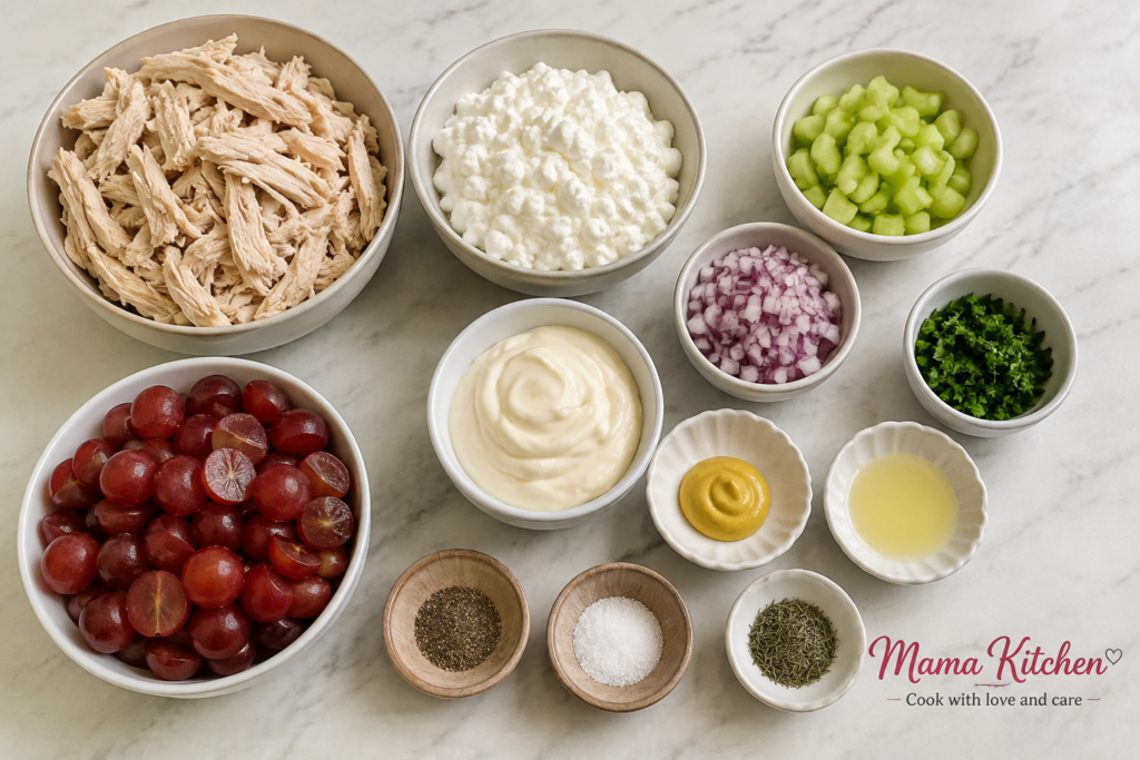 High Protein Cottage Cheese Chicken Salad