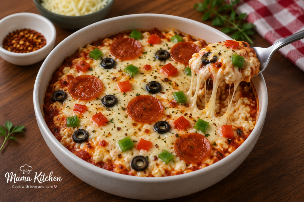 High Protein Cottage Cheese Pizza Bowl