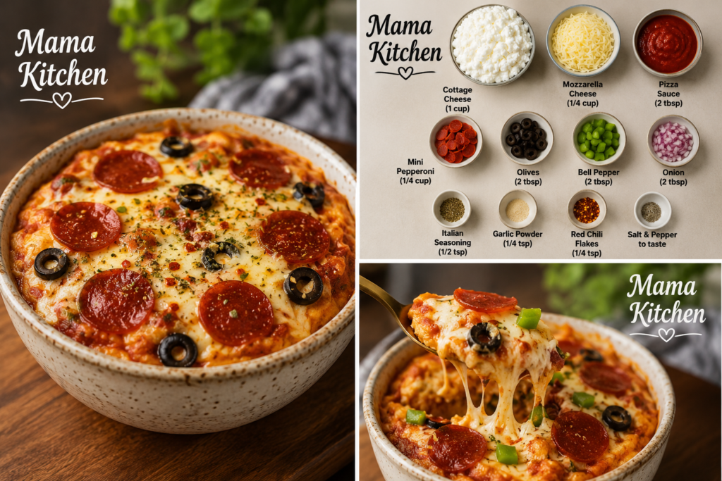 Cottage Cheese Pizza Bowl