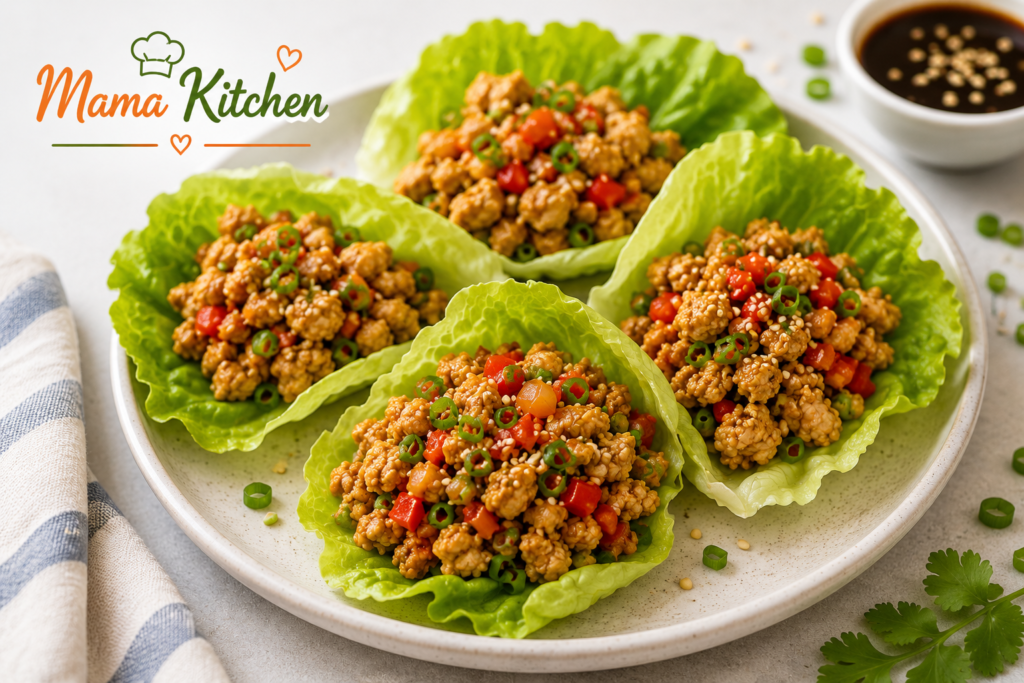 High Protein Chicken Lettuce Wraps