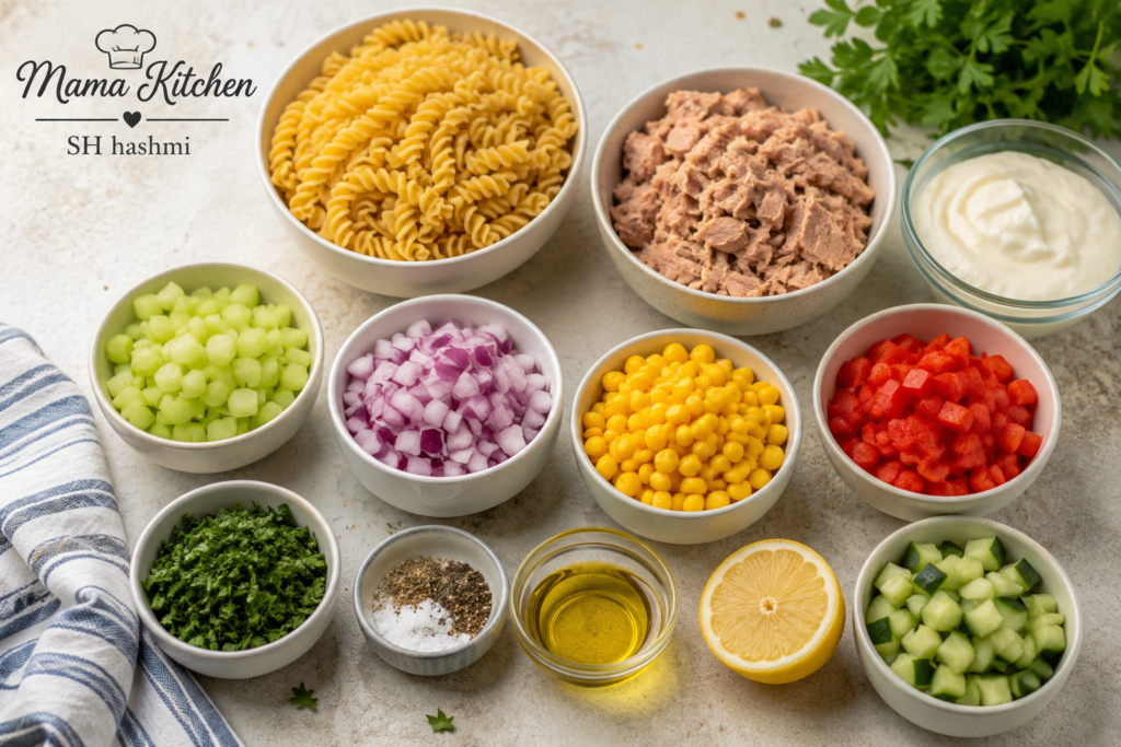 High Protein Tuna Pasta Salad