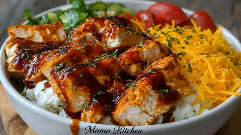 High Protein BBQ Chicken Bowl