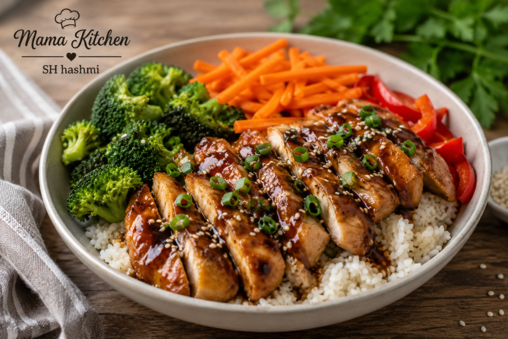 High Protein Teriyaki Chicken Bowl