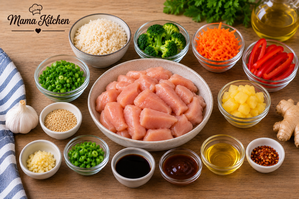 High Protein Teriyaki Chicken Bowl