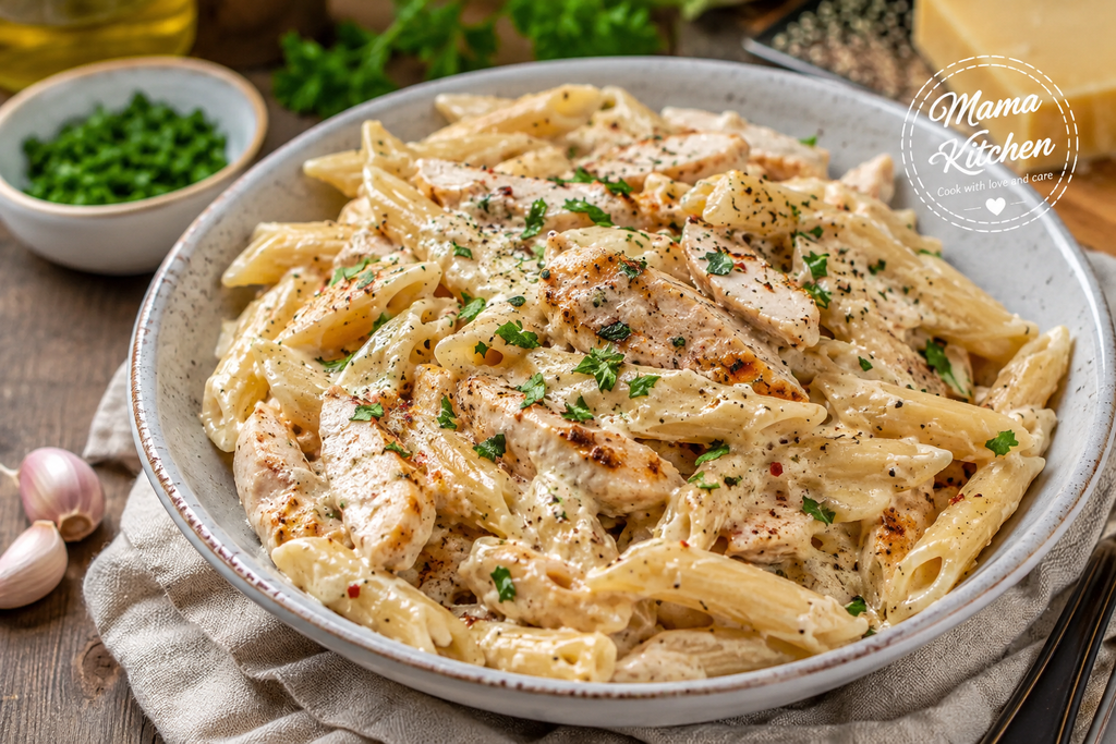 High Protein Chicken Cottage Cheese Pasta