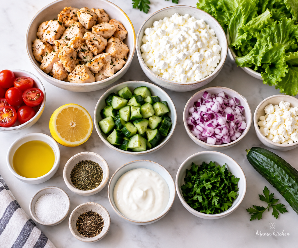 High Protein Cottage Cheese Chicken Salad
